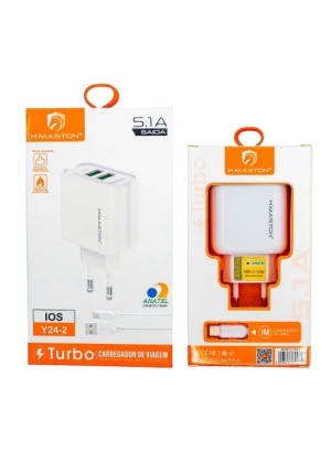 CARREGADOR IPHONE 5.1A Y24-2 H'MASTON