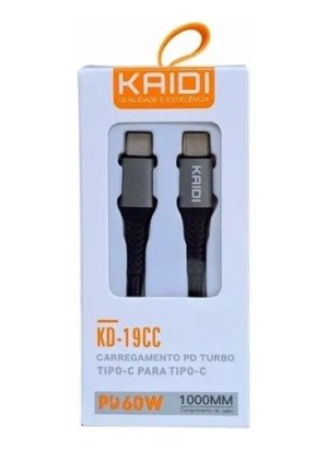 CABO TIPO C X TIPO C KAIDI TURBO KD-19CC 60W (R#)