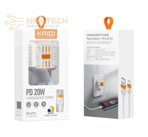 CARREGADOR 20W KAIDI KD-691C (R#)