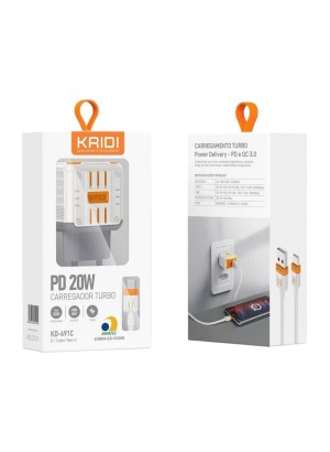CARREGADOR 20W KAIDI KD-691C (R#)