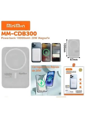 POWERBANK SEM FIO CARREGADOR MAGNETICO 10000MAH 20W MM-CDB300 MINIMEN (R#)