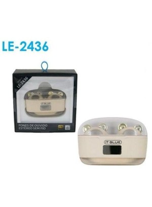 FONE DE OUVIDO ESTEREO SEM FIO LE-2436 (R#)