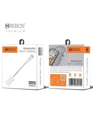 ADAPTADOR OTG TIPO C P/ LIGHTNING HREBOS AD-500 (R#)
