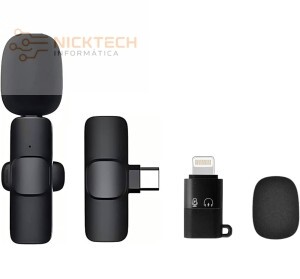 MICROFONE DE LAPELA PARA IOS/TIPO C PEI-K091