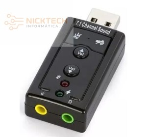 ADAPTADOR PLACA DE SOM USB 7.1 AD-P001