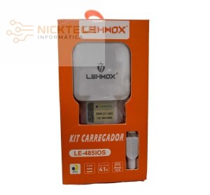 CARREGADOR IOS LEHMOX LE-485